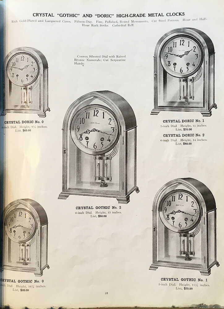 1813 - 1913 Centennial Catalog - Seth Thomas Clock Company Catalog No. 700 > 31