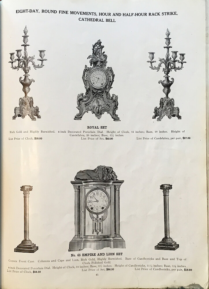 1813 - 1913 Centennial Catalog - Seth Thomas Clock Company Catalog No. 700 > 41