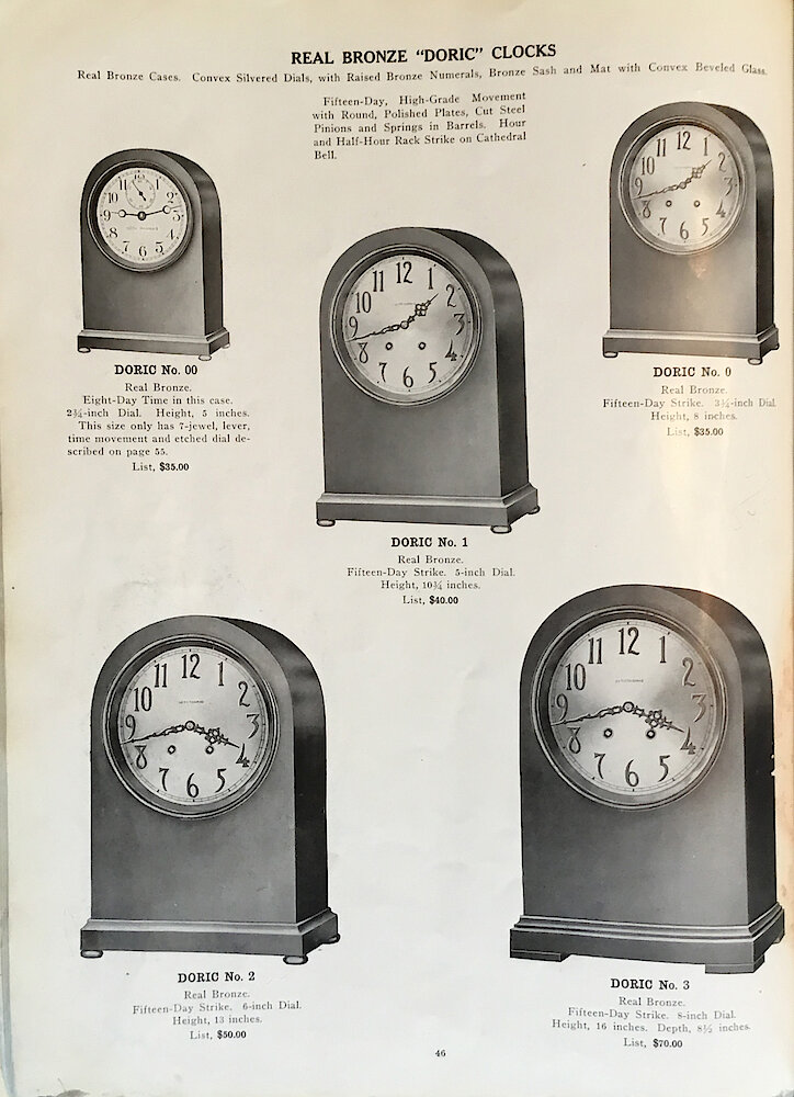 1813 - 1913 Centennial Catalog - Seth Thomas Clock Company Catalog No. 700 > 46