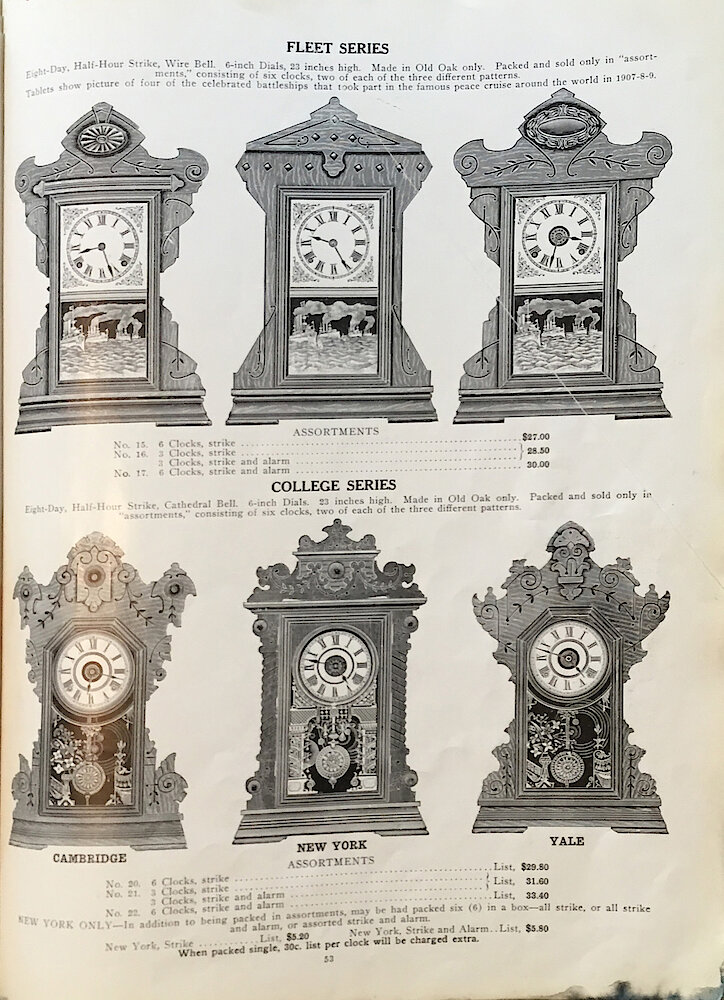 1813 - 1913 Centennial Catalog - Seth Thomas Clock Company Catalog No. 700 > 53