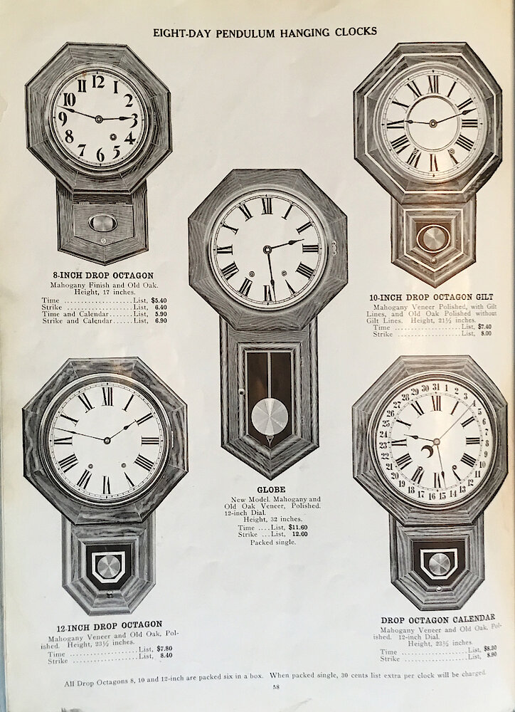 1813 - 1913 Centennial Catalog - Seth Thomas Clock Company Catalog No. 700 > 58