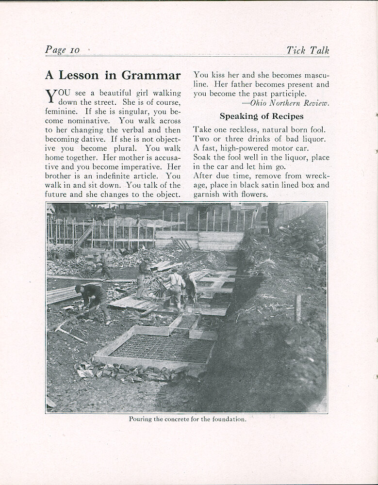 Westclox Tick Talk, April 20, 1923 (Factory Edition), Vol. 8 No. 20 > 10. Factory: The Office Building Under Construction.