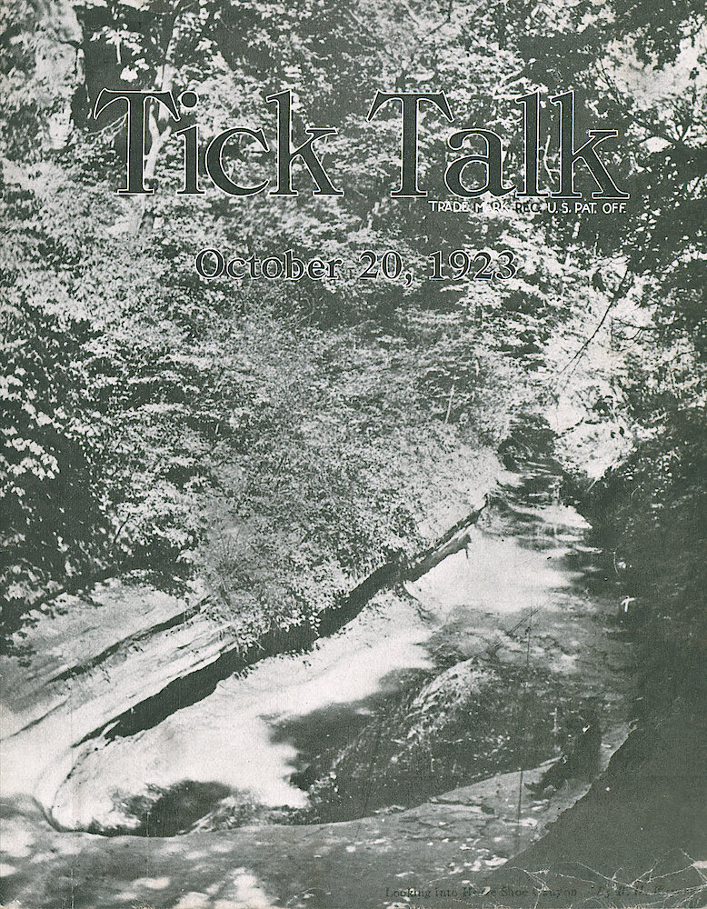 Westclox Tick Talk, October 20, 1920 (Factory Edition), Vol. 9 No. 8 > F. Picture: Looking Into Horse Shoe Canyon By B. H. Weyand