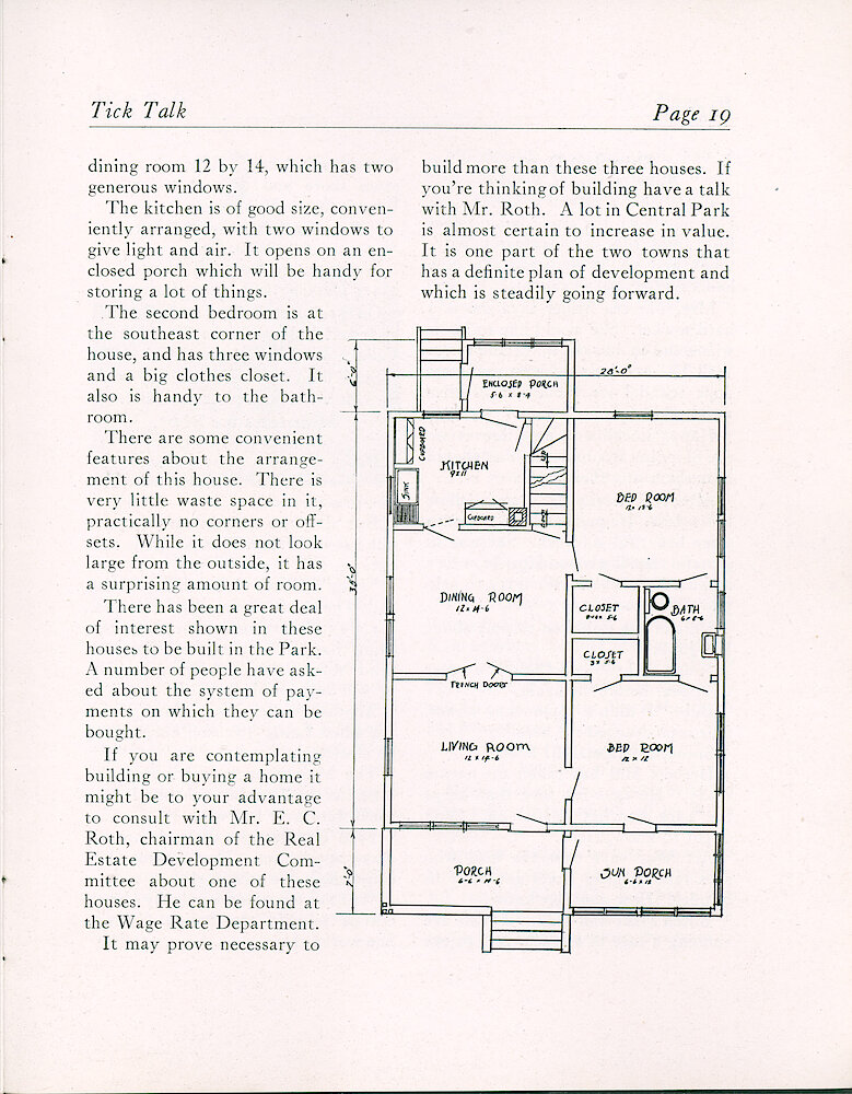 Westclox Tick Talk, November5, 1923 (Factory Edition), Vol. 9 No. 9 > 19. Article: "From Room To Room"