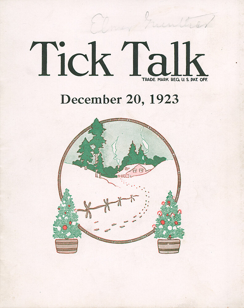 Westclox Tick Talk, December 20, 1923 (Factory Edition), Vol. 9 No. 12 > F
