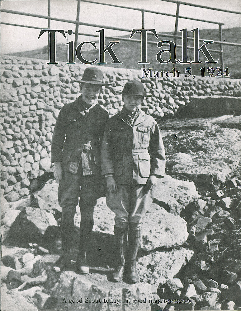 Westclox Tick Talk, March 5, 1924 (Factory Edition), Vol. 9 No. 17 > Cover
