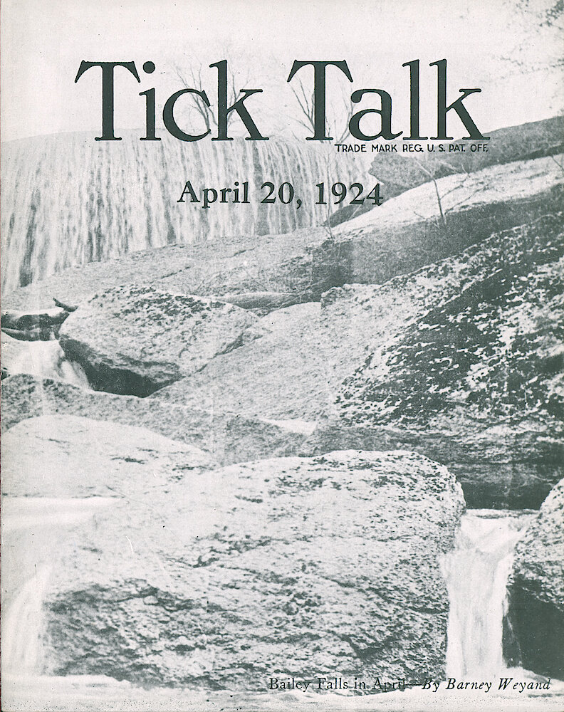 Westclox Tick Talk, April 20, 1924 (Factory Edition), Vol. 9 No. 20 > F