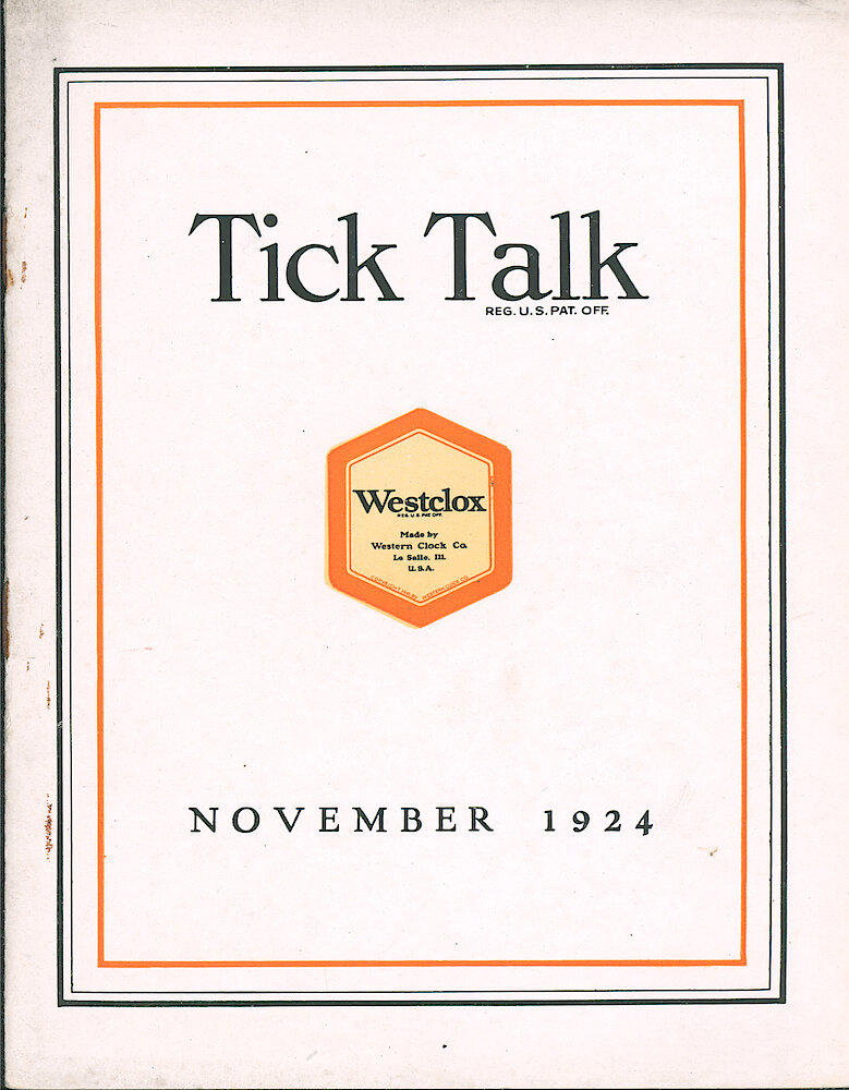 Westclox Tick Talk, November 1924 (Jewelers Edition), Vol. 10 No. 3 > F