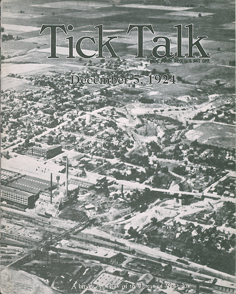 Westclox Tick Talk, December 5, 1924 (Factory Edition), Vol. 10 No. 10 > F