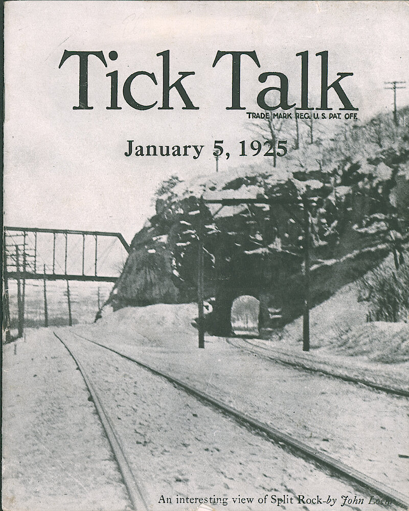 Westclox Tick Talk, January 5, 1925 (Factory Edition), Vol. 10 No. 13 > F