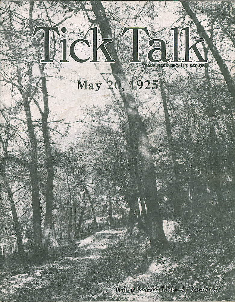 Westclox Tick Talk, May 20, 1925 (Factory Edition), Vol. 20 No. 22 > F. Picture: "Trail At Starved Rock" By Paul Wolf