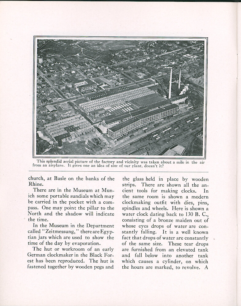 Westclox Tick Talk, November 20, 1927 (Factory Edition), Vol. 13 No. 10 > 2. Picture: Aerial View Of The Factory And Vicinity.