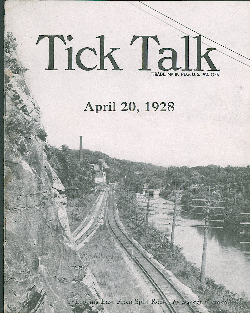 Westclox Tick Talk, April 20, 1928 (Factory Edition), Vol. 13 No. 20 > F. Picture: "Looking East From Split Rock" By Barney Weyand