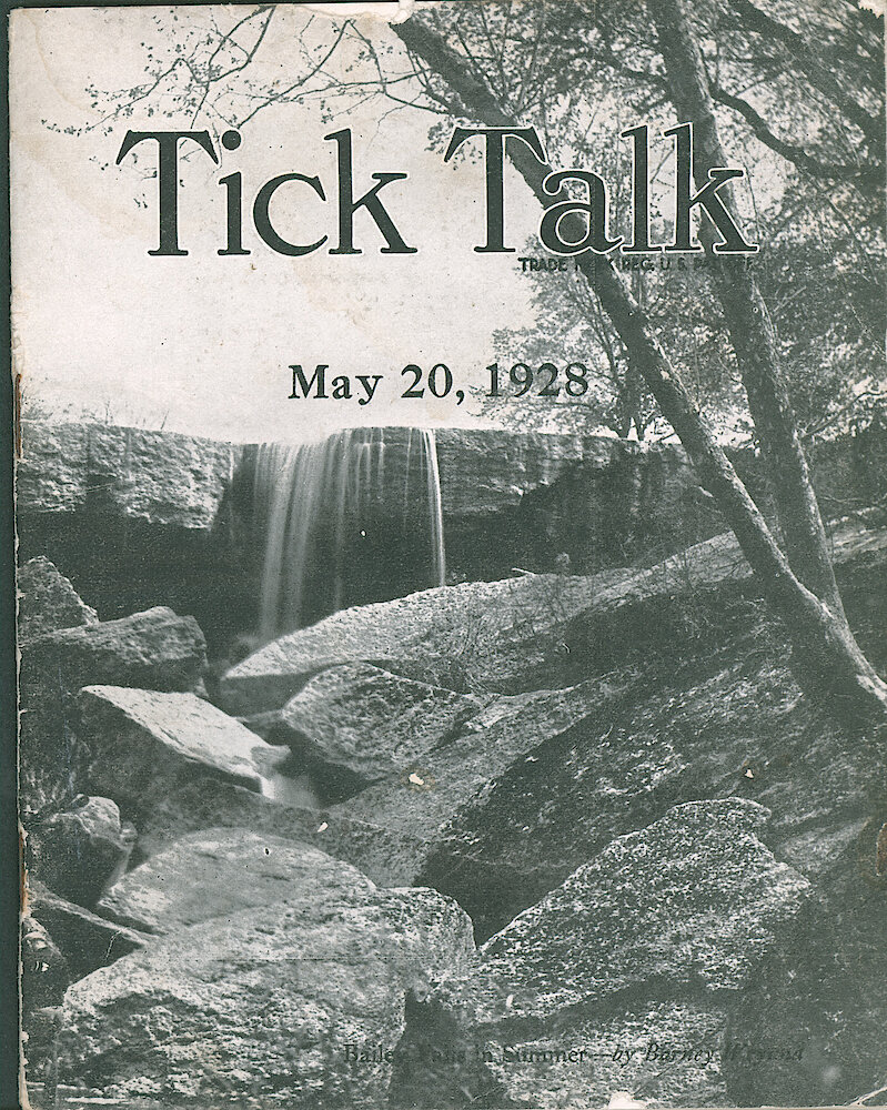 Westclox Tick Talk, May 20,1928 (Factory Edition), Vol. 13 No. 22 > F. Picture: "Bailey Falls  In Summer" By Barney Weyand