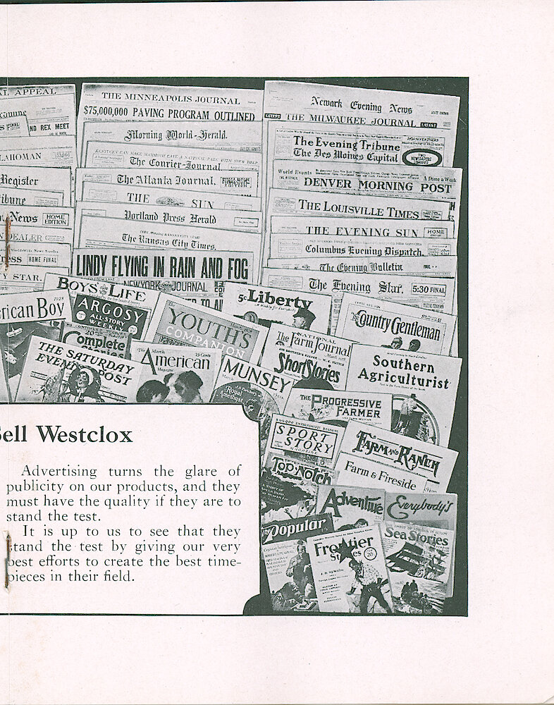 Westclox Tick Talk, August 20, 1928 (Factory Edition), Vol. 14 No. 4 > 13. Marketing: "Helping To Sell Westclox"