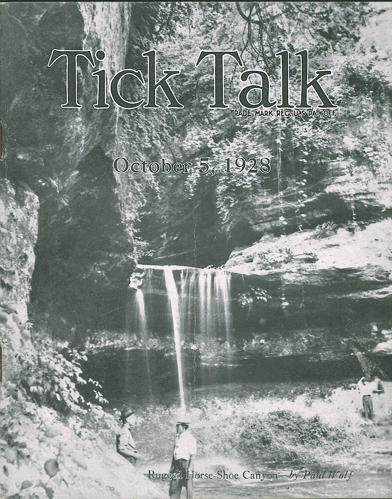 Westclox Tick Talk, October 5, 1928 (Factory Edition), Vol. 14 No. 7 > F. Picture: "Rugged Horse-Shoe Canyon" By Paul Wolf