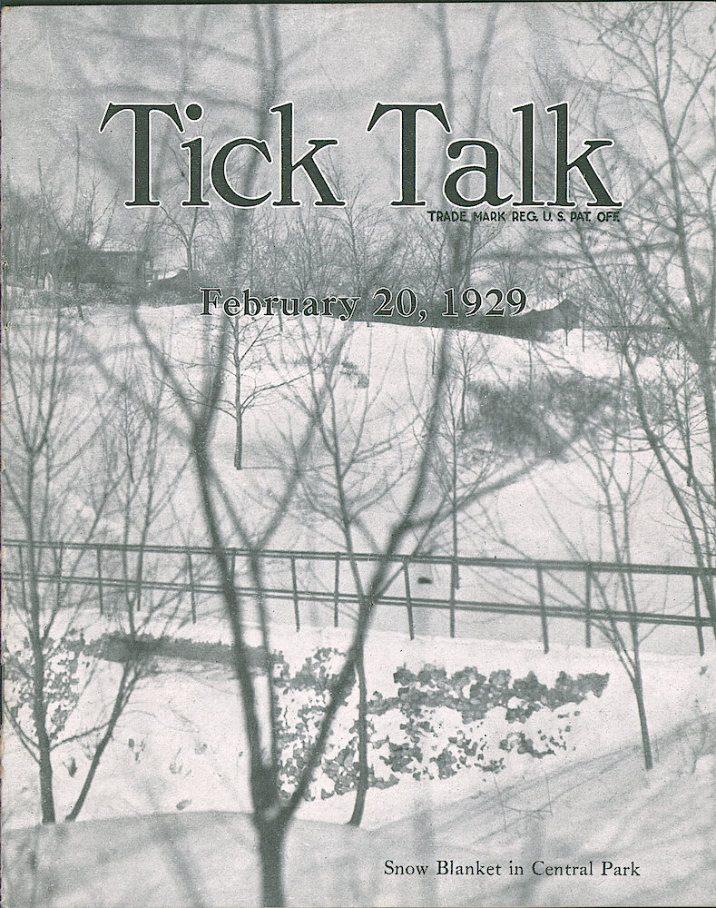 Westclox Tick Talk, February 20, 1929 (Factory Edition), Vol. 14 No. 16 > F