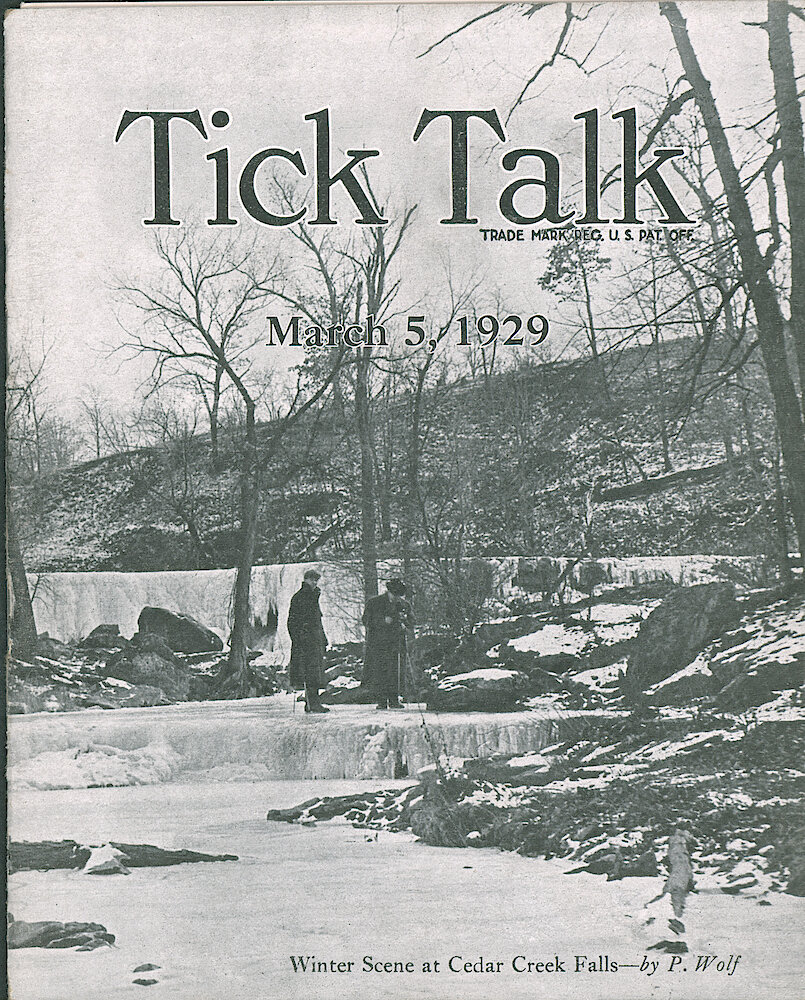 Westclox Tick Talk, March 5, 1929 (Factory Edition), Vol. 14 No. 17 > F