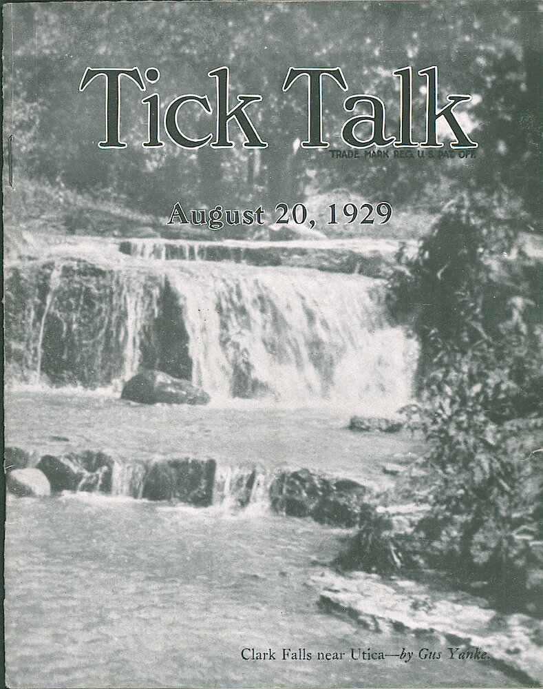 Wesclox Tick Talk, August 20, 1929 (Factory Edition), Vol. 15 No. 4 > F