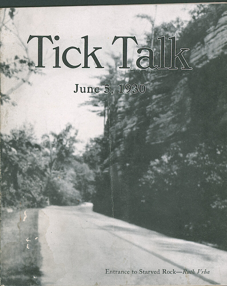 Westclox Tick Talk, June 5, 1930 (Factory Edition), Vol. 15 No. 23 > F. Picture: "Entrance To Starved Rock" By Ruth Vrba