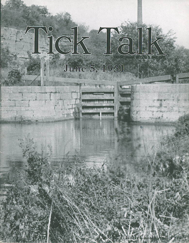 Westclox Tick Talk, June 5, 1931 (Factory Edition), Vol. 16 No. 24 > F. Picture: "Lock 11, I. & M. Canal" — Ruth Vrba