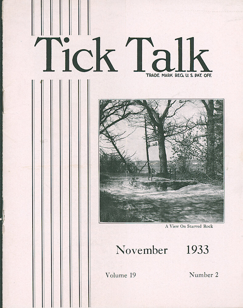 Westclox Tick Talk, November  1933 (Factory Edition), Vol. 19 No. 2 > F. Picture: "A View On Starved Rock"