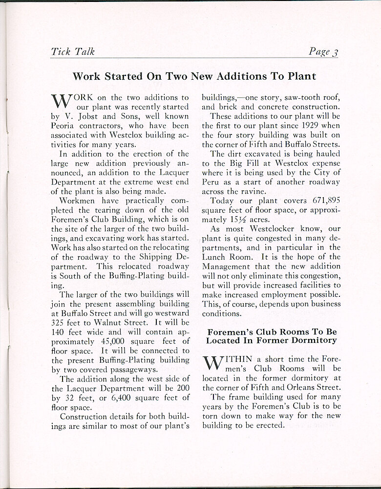 Westclox Tick Talk, March 12, 1937 (Factory Edition), Vol. 22 No. 1 > 3