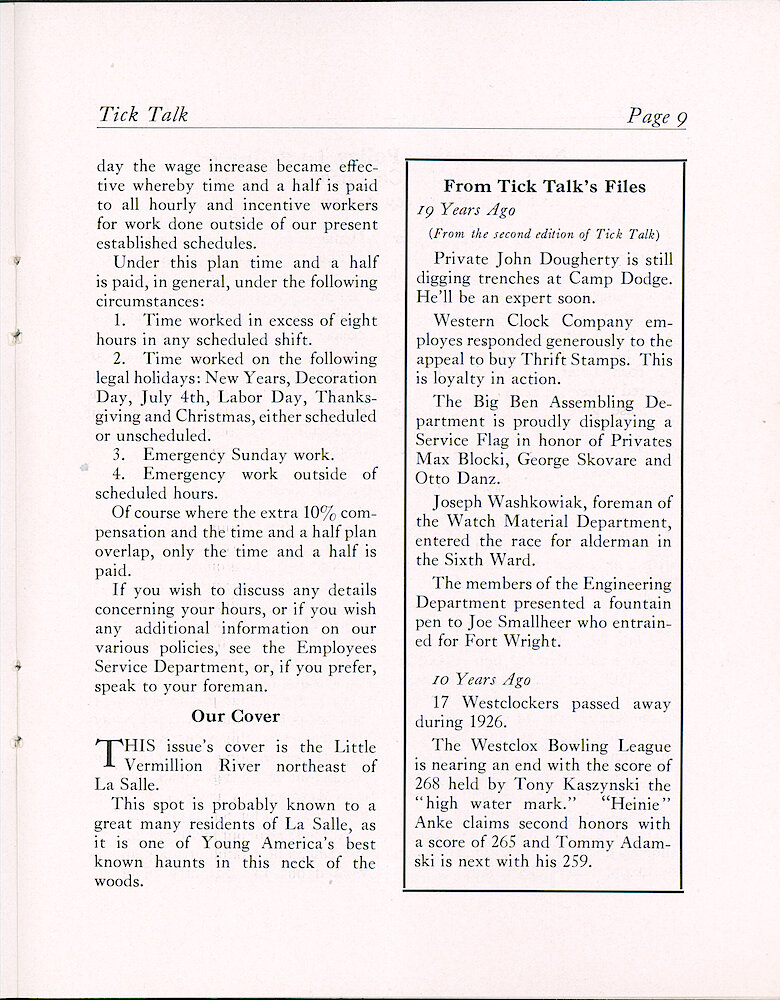 Westclox Tick Talk, April 23, 1937 (Factory Edition), Vol. 22 No. 2 > 9. Picture Caption: Little Vermillion River Northeast Of La Salle.