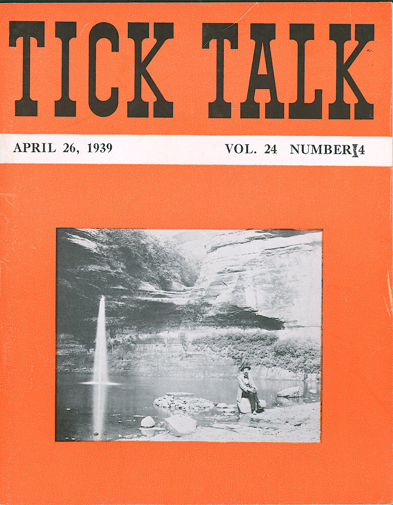 Westclox Tick Talk, April 26, 1939 (Factory Edition), Vol. 24 No. 4 > F. Picture: Old Picture Of Deer Park Canyon - From Collection Of John Loehr. Caption On Page 11.