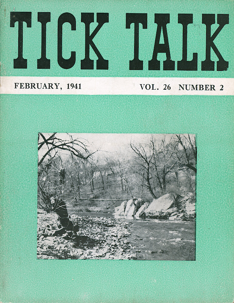 Westclox Tick Talk, February 1941 (Factory Edition), Vol. 26 No. 2 > F. Picture: The Sandy, A Popular Swimming Hole In The Good Old Days. Located On Little Vermillion River East Of La Salle. Caption On Page 13.