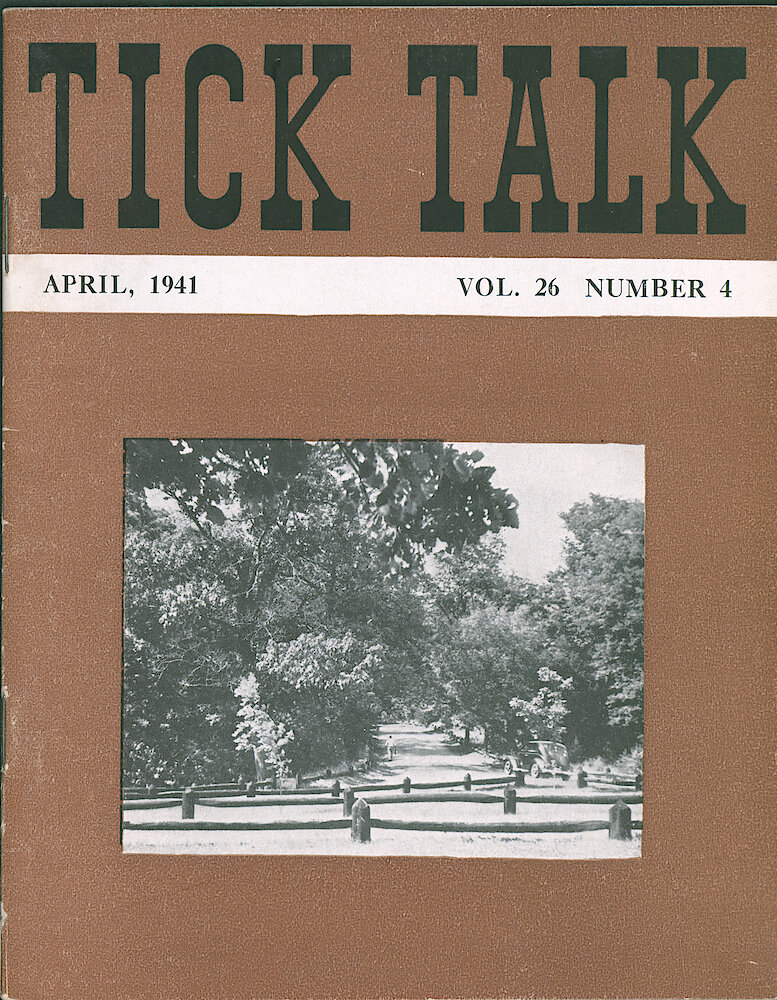 Westclox Tick Talk, April 1941 (Factory Edition), Vol. 26 No. 4 > F. Picture: One Of The Roads In The Pines, An Illinois State Park. By Valeria Stewart. Caption On Page 4.