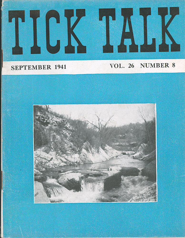 Westclox Tick Talk, September 1941 (Factory Edition), Vol. 26 No. 8 > F. Picture: "The Tunnel", Well Known Swimming Hole In The Little Vermillion River Northeast Of La Salle. Caption On Page 6.