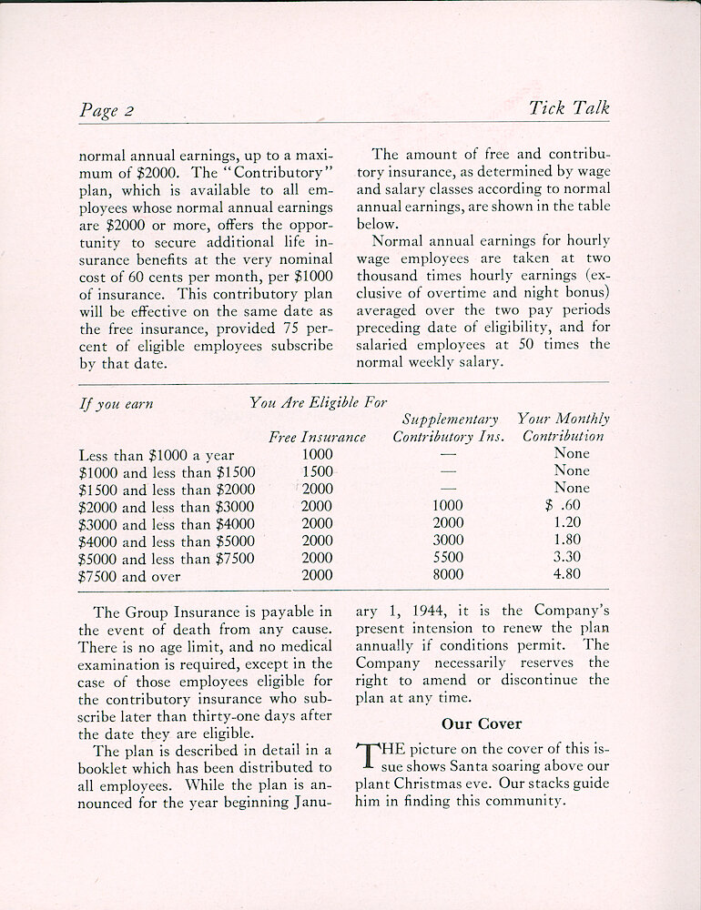 Westclox Tick Talk, December 1943, Vol. 28 No. 12 > 2