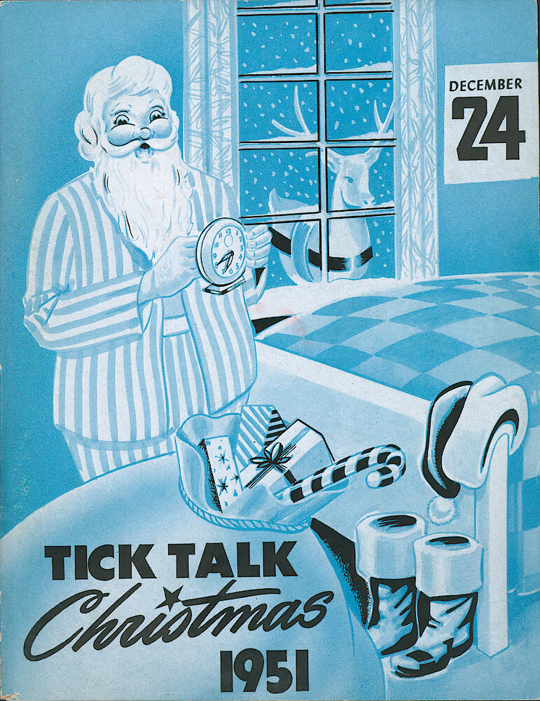 Westclox Tick Talk, December 1951, Vol. 36 No. 12 > F. Christmas Cover