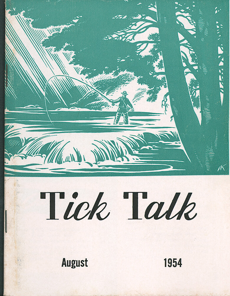 Westclox Tick Talk, August 1954, Vol. 39 No. 7 > F. Picture: Vacation Cover.