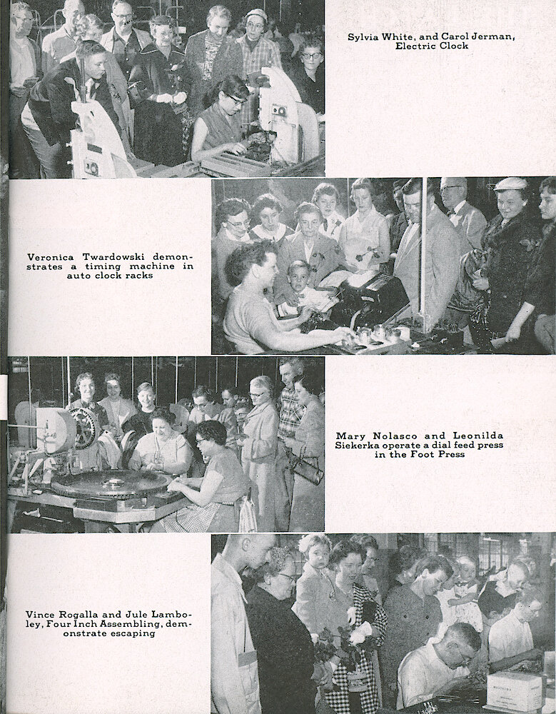 Westclox Tick Talk, May 1956, Vol. 41 No. 4 > 7. Factory: Open House April 25-26, 1956