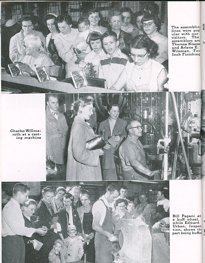 Westclox Tick Talk, May 1956, Vol. 41 No. 4 > 14. Factory: Open House April 25-26, 1956