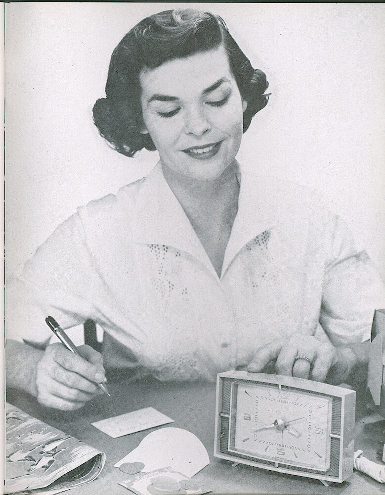 Westclox Tick Talk, February 1958, Vol. 43 No. 2 > 49. Current Product: Kenyon Electric Alarm Clock.