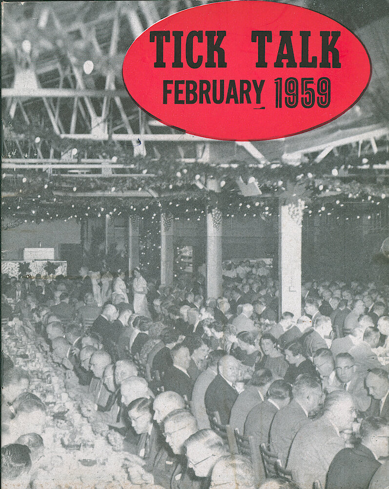 Westclox Tick Talk, February 1959 > F. Personnel: The 41st Annual Meeting Of The Quarter Century Club, December 6, 1958 (caption Inside Front Cover).