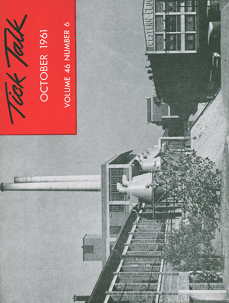 Westclox Tick Talk October 1961, Vol. 46 No. 6 > F. Picture: Shows The Dust Collectors (of The Buffing Department) And The Five Story Building.