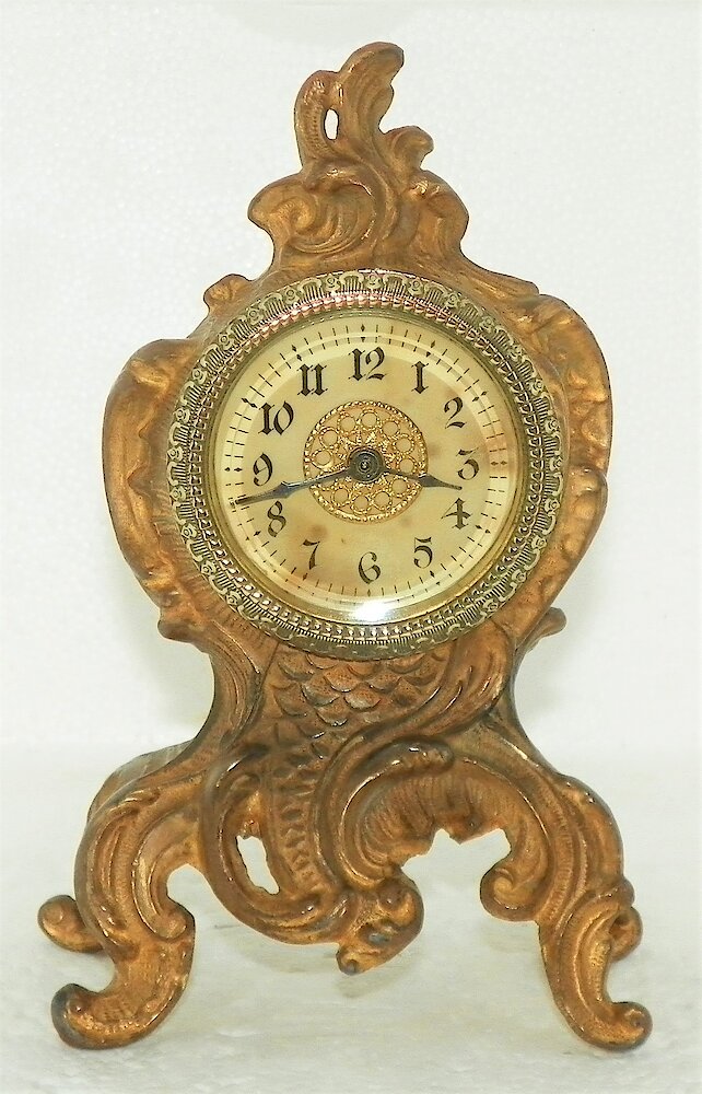 Westclox Tourenne Gold Plate. Westclox Tourenne Gold Plate Clock Example Photo