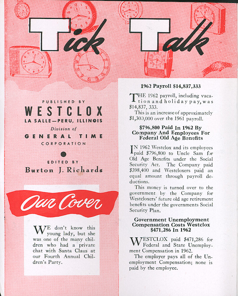 Westclox Tick Talk January 1963 > 1