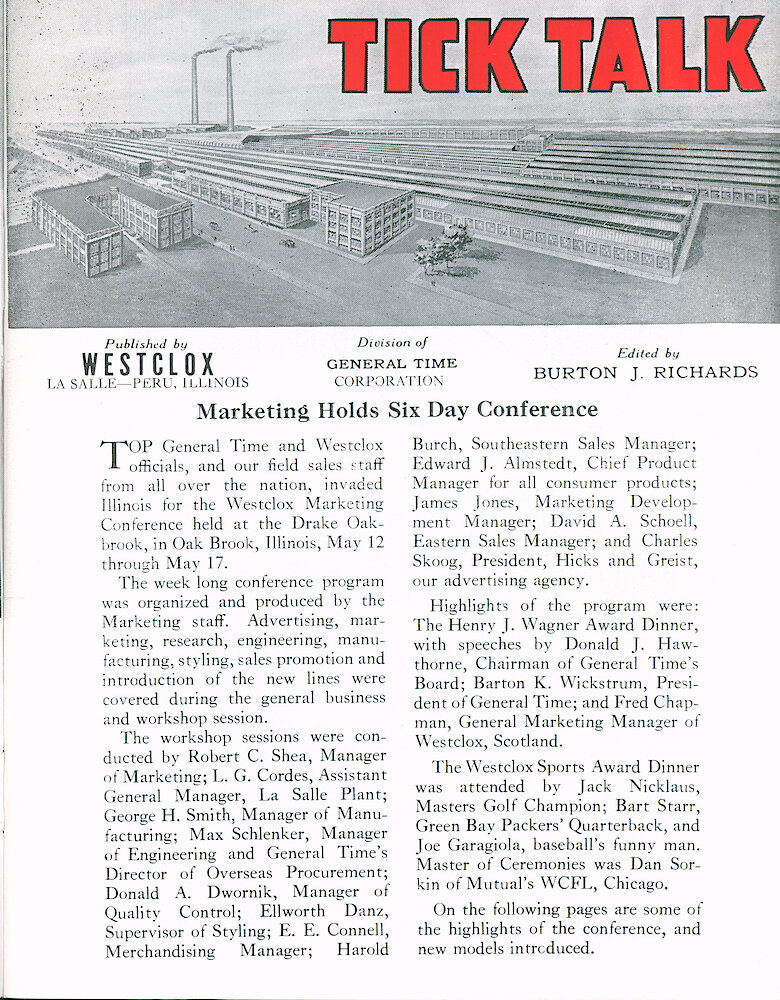 Westclox Tick Talk May 1963 > 1