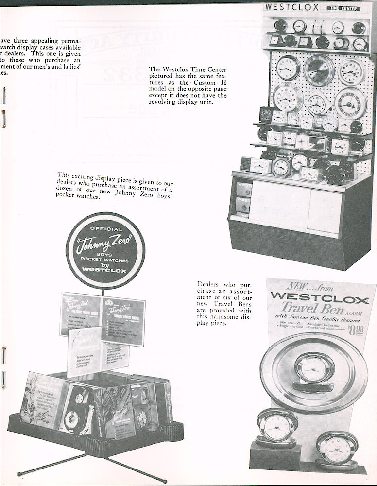 Westclox Tick Talk July 1965 > 15. Marketing: New Assortments To Stimulate Sales" Three New Assortment Displays Shown.