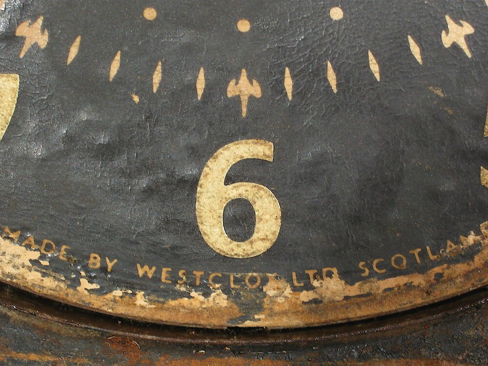 Westclox Scotland Sleepmeter Stars Dial Black. Westclox Scotland Sleepmeter Stars Dial Black Clock Example Photo