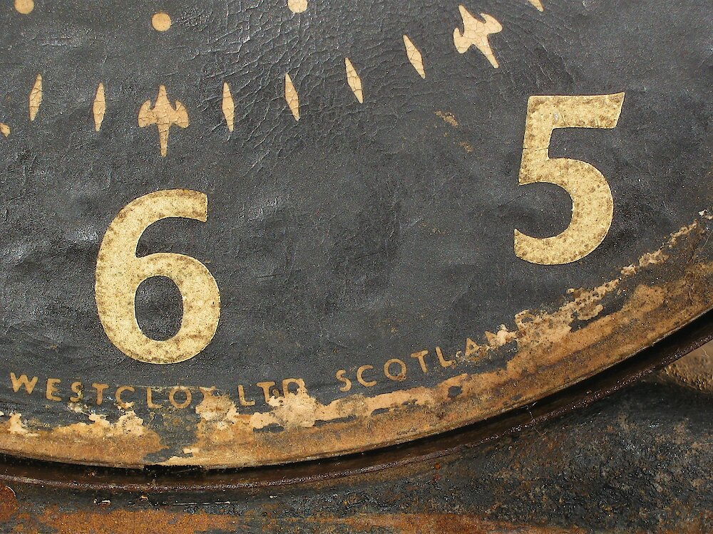 Westclox Scotland Sleepmeter Stars Dial Black. Westclox Scotland Sleepmeter Stars Dial Black Clock Example Photo