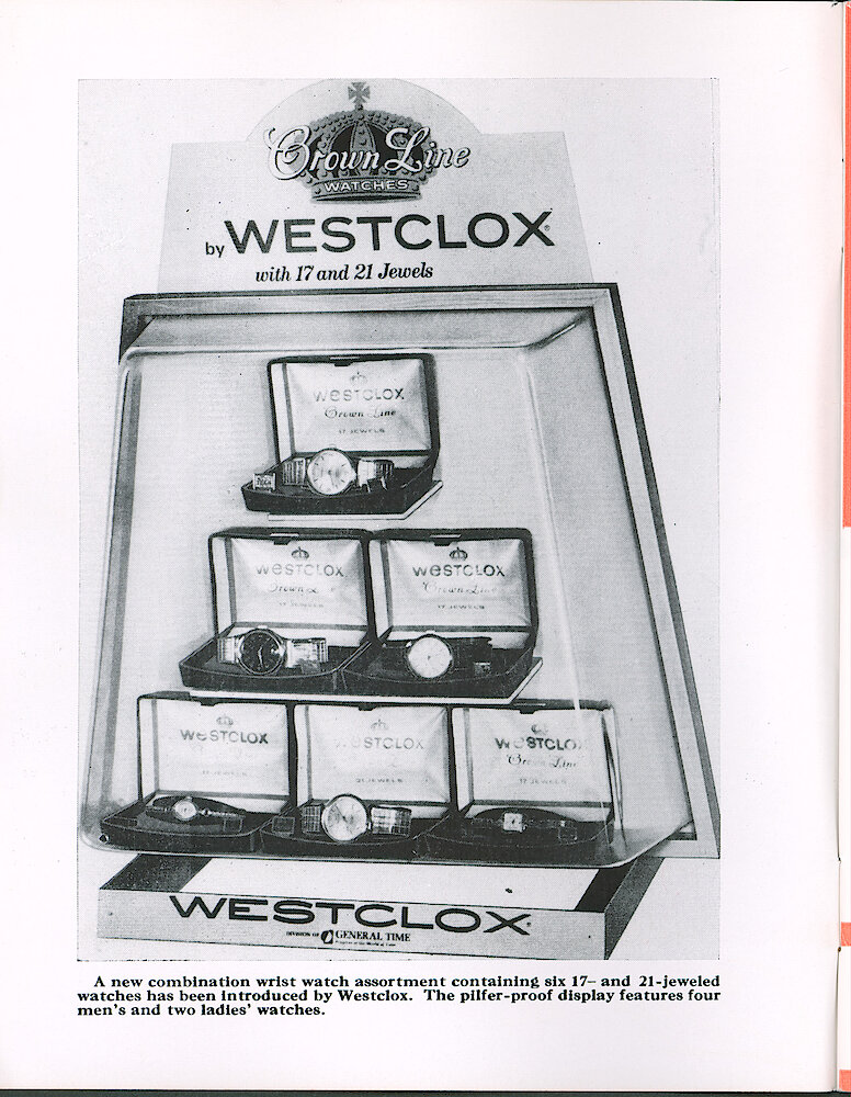 Westclox Tick Talk February 1966. Marketing: A Display Of 17 And 21 Jewel Wrist Watches.