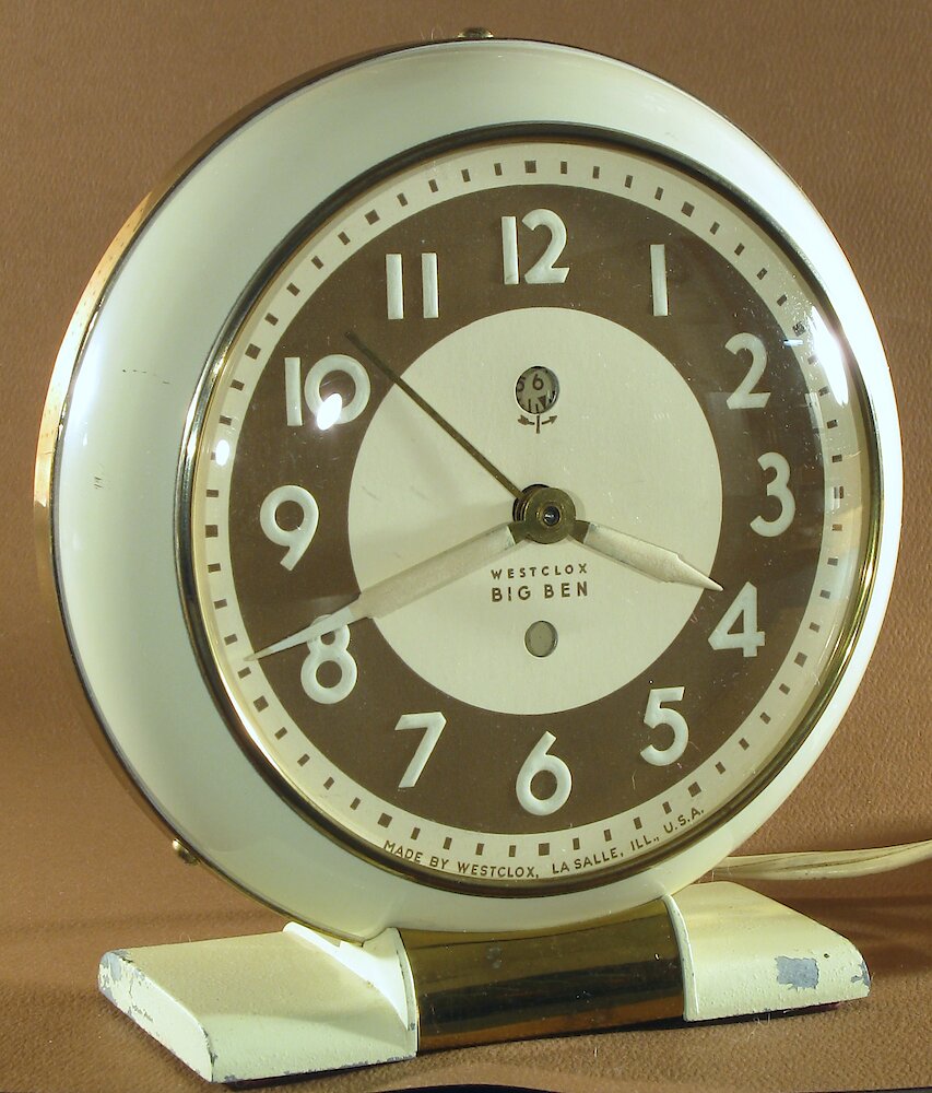 Westclox Big Ben Style 5 Electric Ivory Luminous. Westclox Big Ben Style 5 Electric Ivory Luminous Clock Example Photo