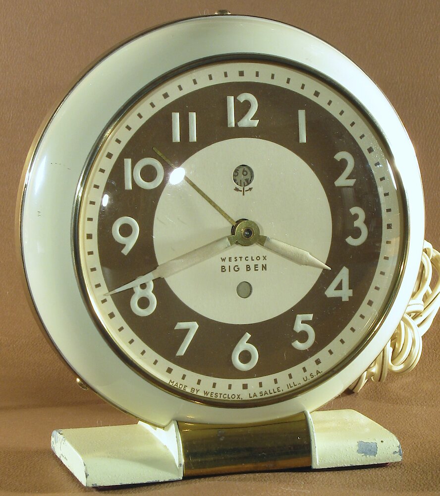 Westclox Big Ben Style 5 Electric Ivory Luminous. Westclox Big Ben Style 5 Electric Ivory Luminous Clock Example Photo