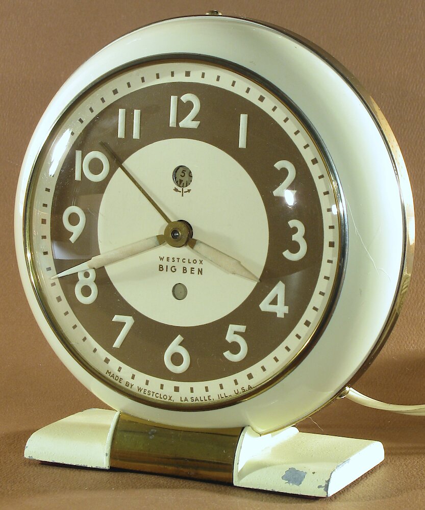 Westclox Big Ben Style 5 Electric Ivory Luminous. Westclox Big Ben Style 5 Electric Ivory Luminous Clock Example Photo